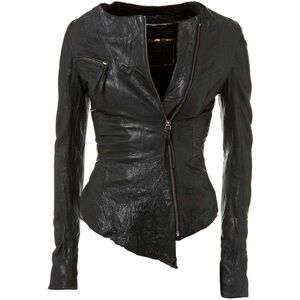 Kate Moss for Topshop Asymmetric Leather Jacket